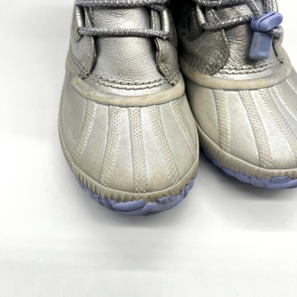 Sorel Out N About Frozen Boots Silver Periwinkle Size 4‎ Elsa Ana - Picture 3 of 6